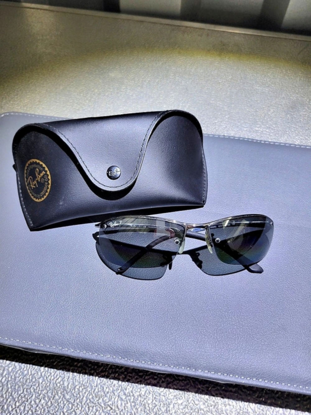 Ray-Ban RB 3516 Black Sunglasses with Case